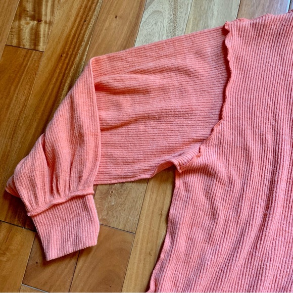 NEW Free People Ribbed Oversized Main Squeeze Hacci Top - Picture 7 of 14